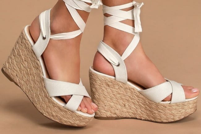 wedding wedges for bride