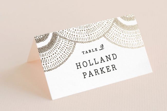 unique place cards and escort cards