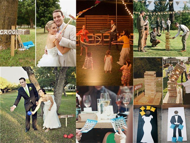 A mix of fun wedding game ideas
