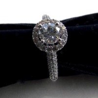 Love&Lavender halo engagement ring