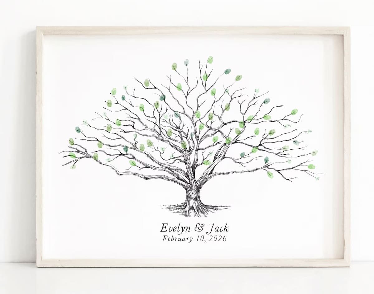 Fingerprint Tree Guest Book