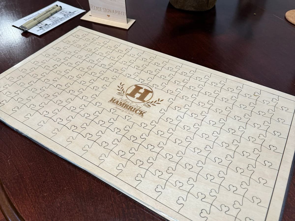 Heart Puzzle Guest Book