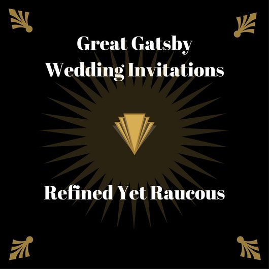 Gold Art Deco Invitation
