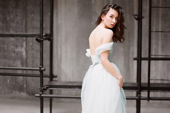 blue wedding dress example Etsy