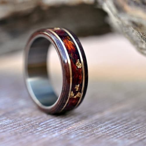 Wood, Hydrangea, Mint, and Moss Band