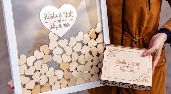 Heart Drop Guest Book