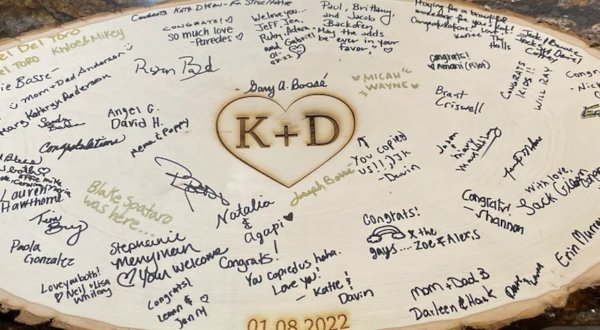 Simple Heart Wood Slice