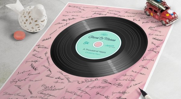 Wedding Song Guest Book