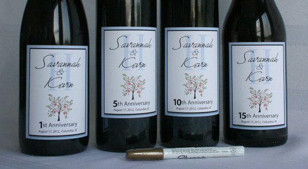 Wine Bottle Wedding Guest Book Kit